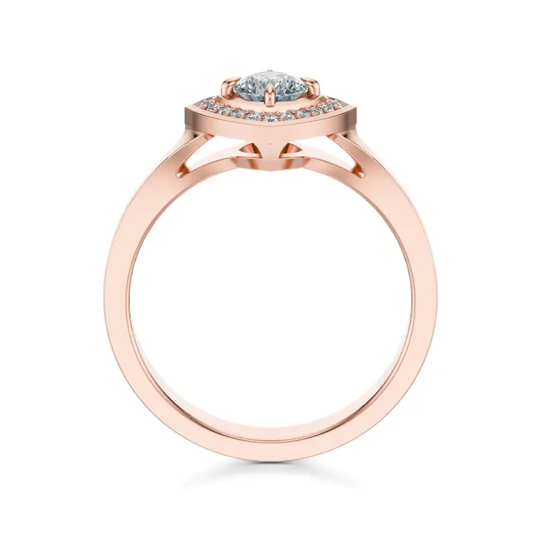 Pierścionek z różowego złota z diamentami AJPZ_120